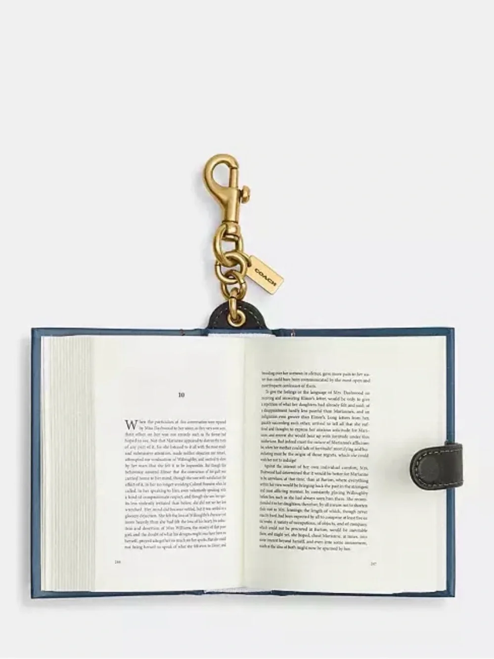 Coach Book Bag Charm - Sense and Sensibility by Jane Austen